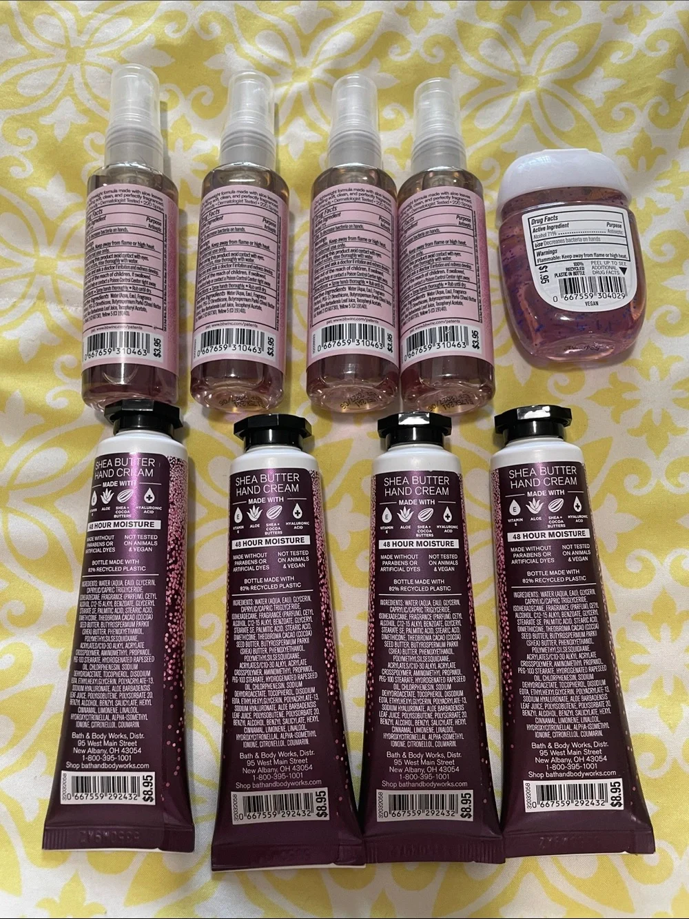 Bath & Body Works 9 Piece A Thousand Wishes Hand Creams & Antibac Set NWT